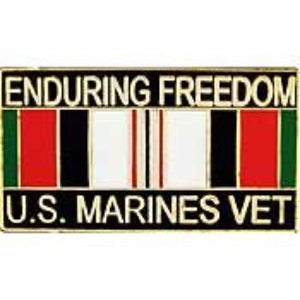 Enduring Freedom Pin - U.S. Marines Veteran