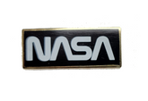 NASA Logo Pin - Black/Gold