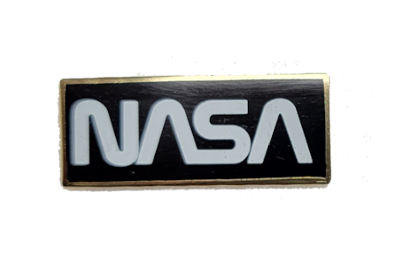 NASA Logo Pin - Black/Gold
