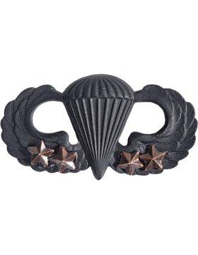 U.S. Army Parachutist Badge - Black Metal Pin-On