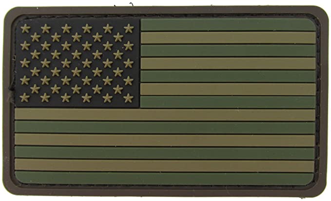 US Flag Patch Forward Full Color With Hook