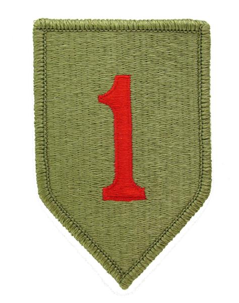 1st Infantry Division OCP Patch with RED "1" - Scorpion W2