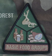 CLEARANCE - Basic Food Groups Morale Patch - Mil-Spec Monkey