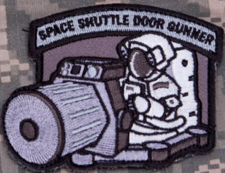 Space Shuttle Door Gunner Morale Patch - Mil-Spec Monkey