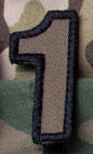Tactical Numbers Patches with Hook Fastener