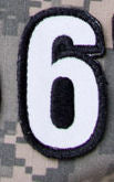 CLEARANCE - Tactical Numbers Patches with Hook Fastener