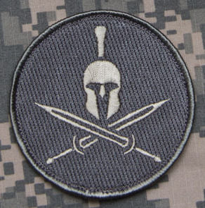 3 Crossed Swords Embroidered Iron on Patch Master of Defense 