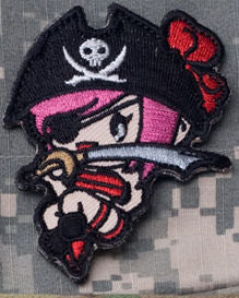 CLEARANCE - Pirate Girl Morale Patch - Mil-Spec Monkey