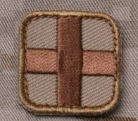 CLEARANCE - Medic Square Patch - with Hook Fastener
