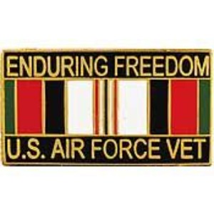 Enduring Freedom Pin - U.S. Air Force Veteran