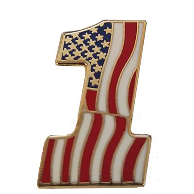 U.S.A. #1 American Flag Pin - CLEARANCE!