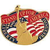 Stand Up For America Pin