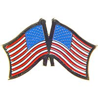 U.S. Crossed Flags Pin