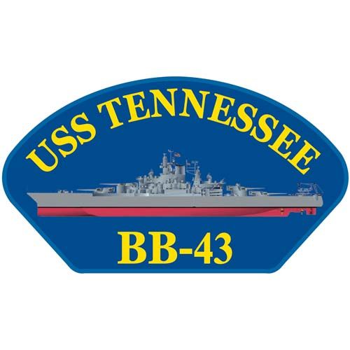 BB-43 USS Tennessee Patch - CLEARANCE!