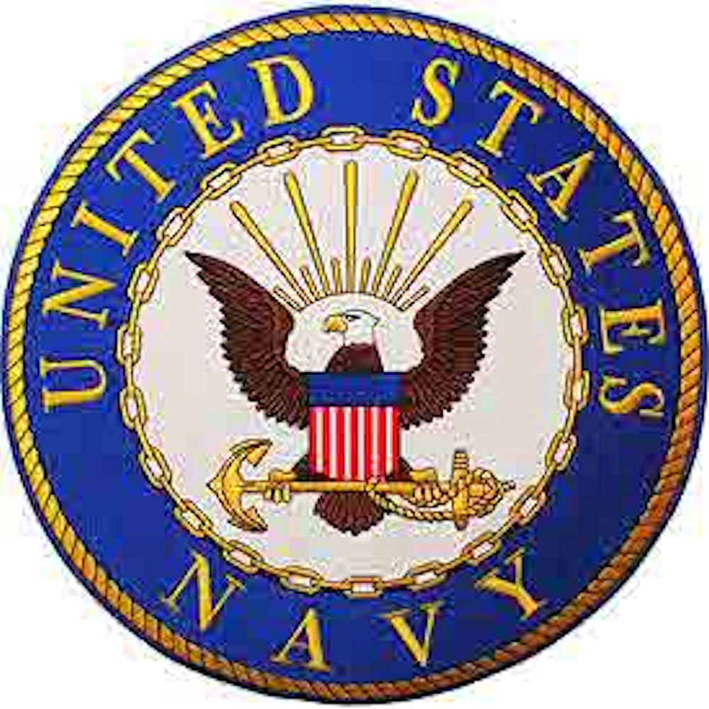 United States Navy Round Logo - Back Patch