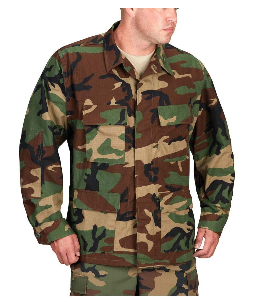 BDU Shirt Tactical Military Uniform Army Coat Camouflage Army