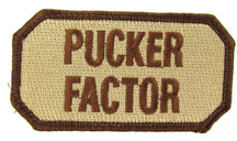 PUCKER FACTOR Morale Patch - Various Colors