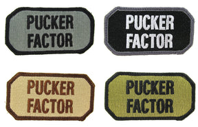 PUCKER FACTOR Morale Patch - Various Colors