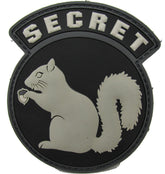 Secret Squirrel Patch - PVC with Hook Fastener