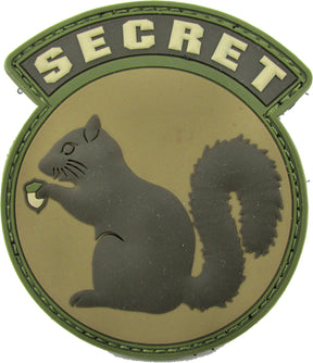 Secret Squirrel Patch - PVC with Hook Fastener