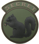 Secret Squirrel Patch - PVC with Hook Fastener