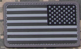 U.S. Flag Patch Reverse Field PVC with Hook Fastener