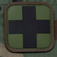 Medic Square Patch - PVC with Hook Fastener