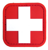 Medic Square Patch - PVC with Hook Fastener