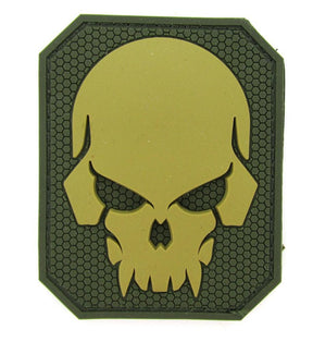 CLEARANCE - Large Pirate Skull Morale Patch - PVC with Hook Fastener