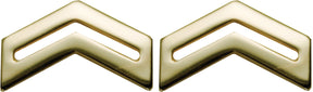 U.S. Army ROTC Rank - No Shine Pin-on Metal Rank Insignia