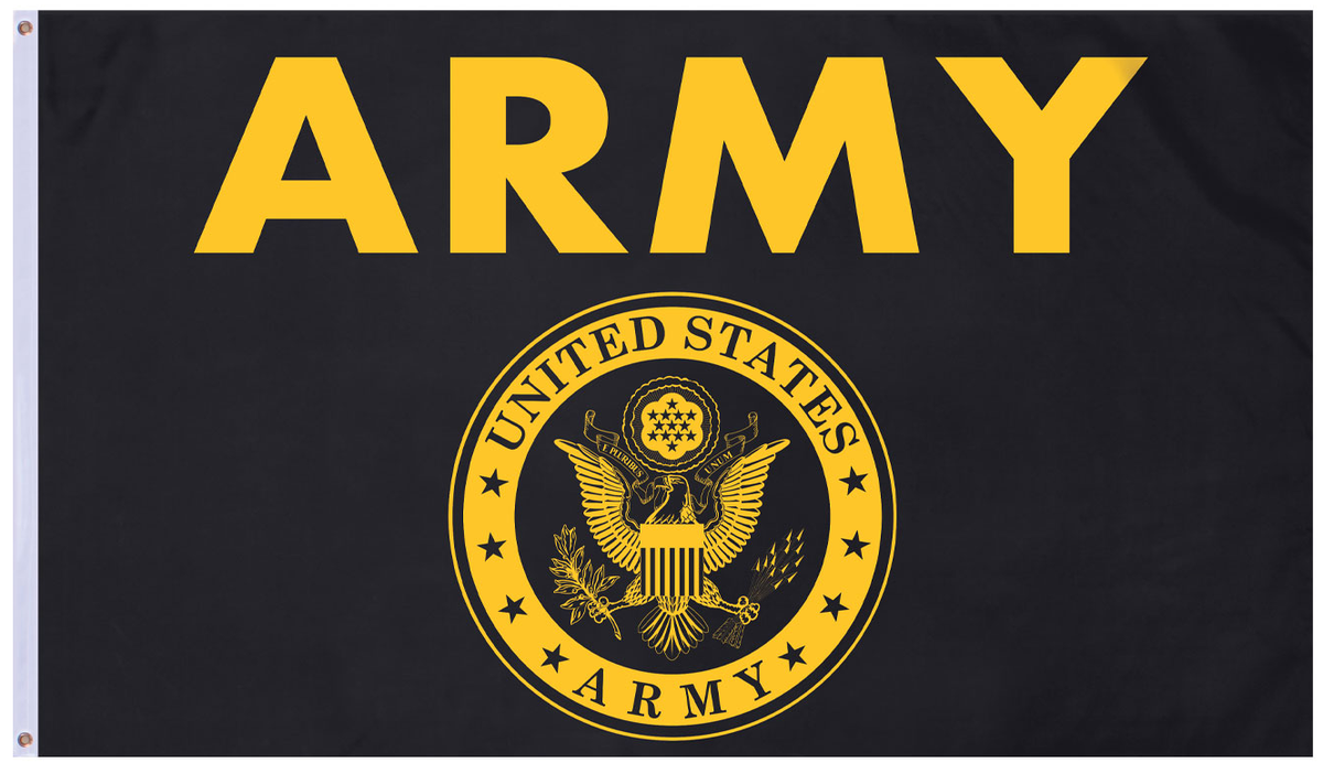 Rothco Black & Gold Army Flag - 3' x 5'