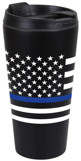 Thin Blue Line Travel Mug