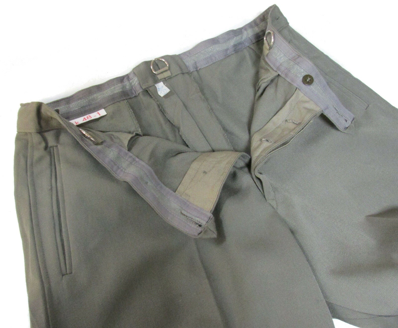 East German Military Breeches - Grey - Authentic European Surplus Military Pants