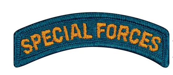 Special Forces - Dress Tab Yellow on Teal Blue