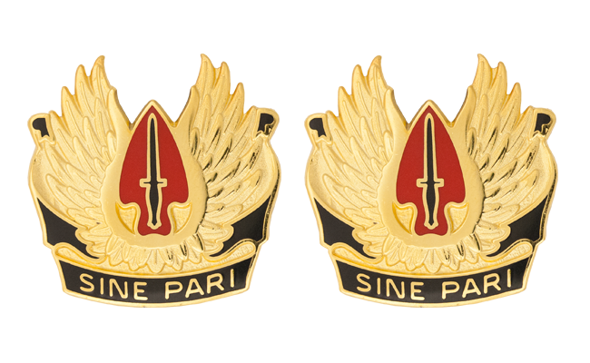 Special Operations Command Unit Crest DUI - 1 Pair - SINE PARI (OLD)