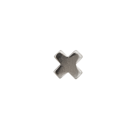Silver St. Andrews Cross Ribbon Device