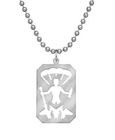 Genuine U.S. Military Issue St. Michael Necklace with Dog Tag Chain