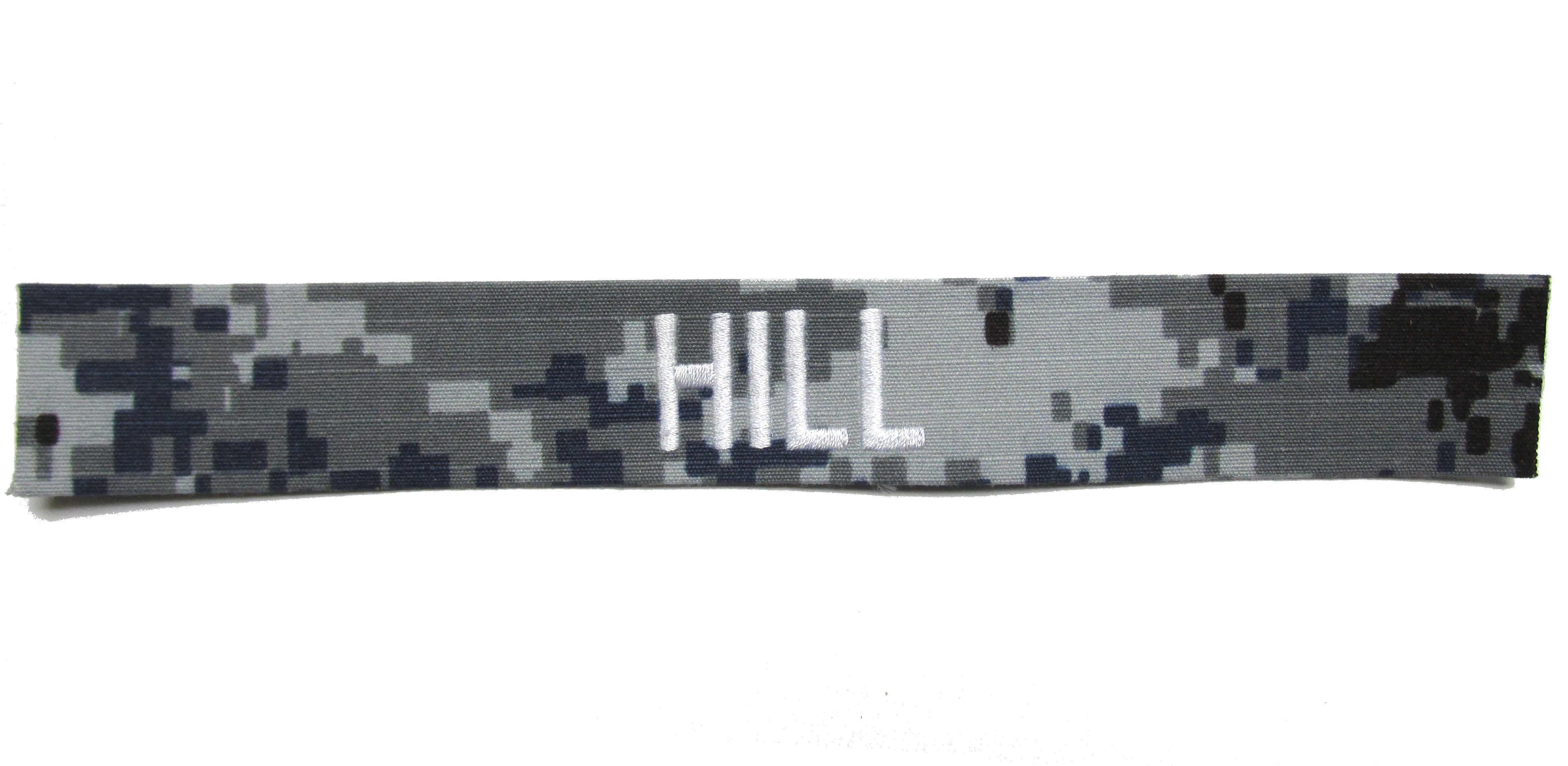 Blue Digital Name Tape SEW ON Custom Name Tapes