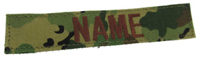 Swiss Forest Name Tape with Hook Fastener - Fabric Material