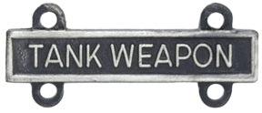 U.S. Army Qualification Bars for Marksmanship Qualification Badges - Silver Oxide Finish