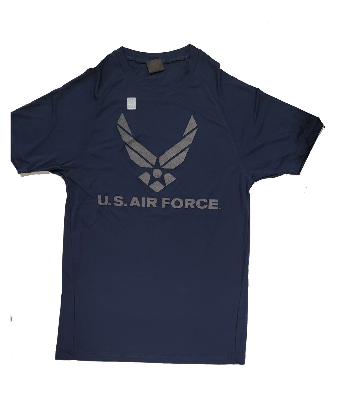 CLEARANCE - Air Force Reflective Logo Performance T-Shirt - NAVY BLUE