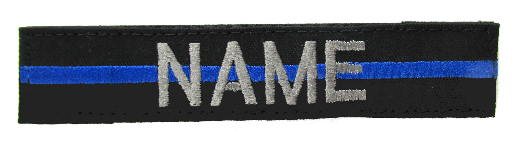 Thin Blue Line Name Tape with Hook Fastener
