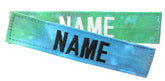 Tie Dye Name Tape with Hook Fastener - Fabric Material