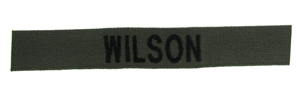 Cotton Webbing Olive Drab Name Tape - SEW ON
