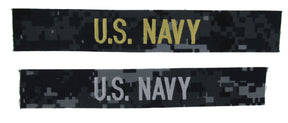 U.S. Navy Blue Camo NWU I Name Tapes