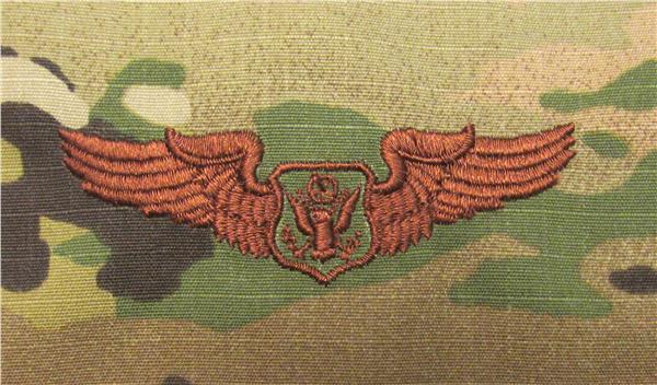 Non-Rated Officer Aircrew Member OCP Air Force Badge - SPICE BROWN