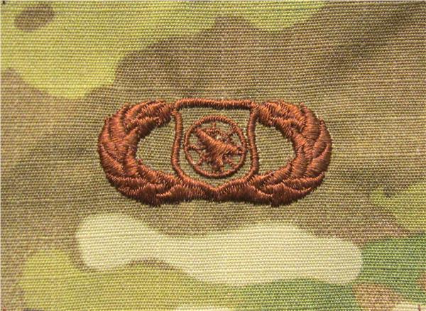 Weapons Controller OCP Air Force Badge - SPICE BROWN