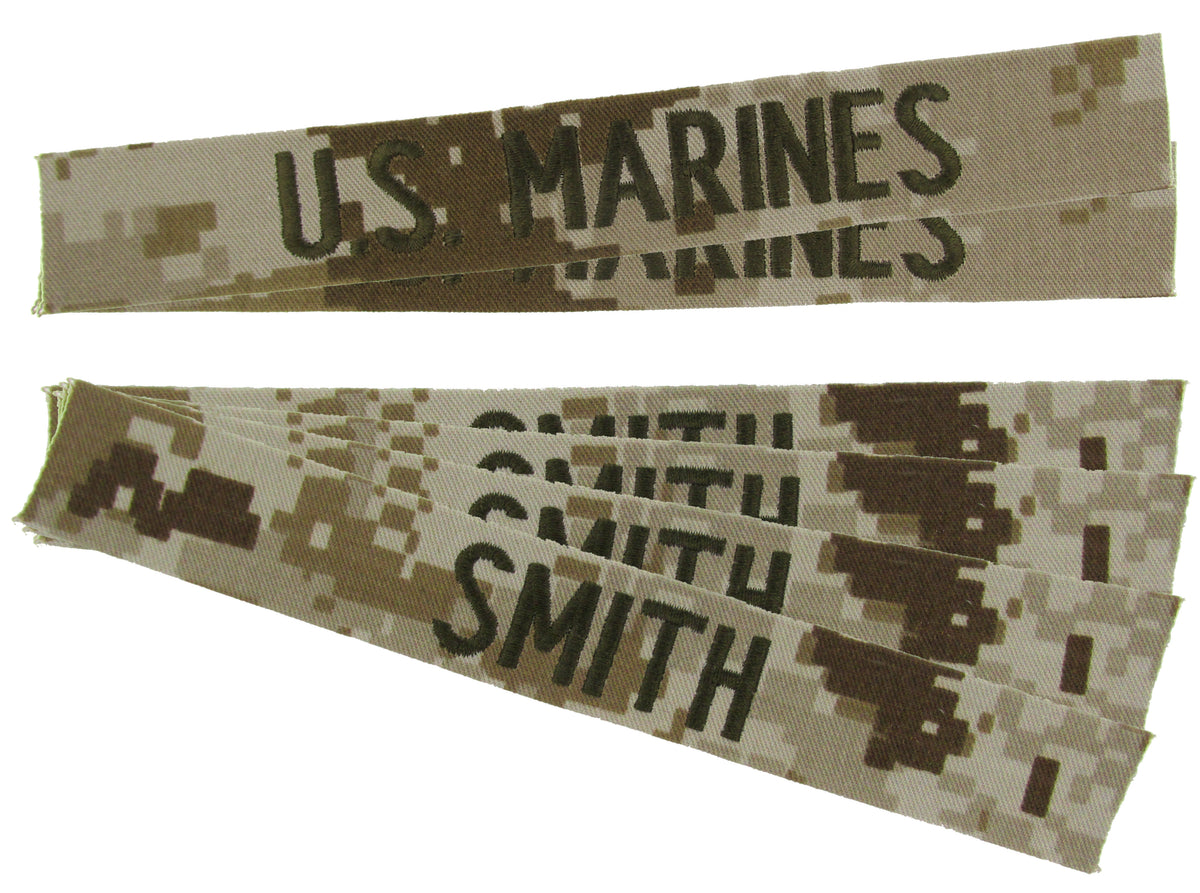 MCCUU USMC Name Tape Package - MARPAT Desert Digital