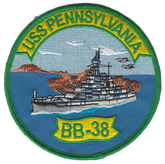 U.S.S. Pennsylvania BB-38 Patch - U.S. Navy