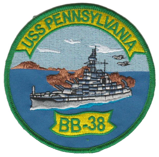 U.S.S. Pennsylvania BB-38 Patch - U.S. Navy